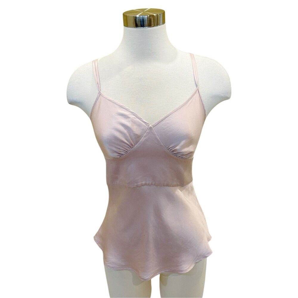Y2K Express Design Studio Pink Silk Cami Sz XS/S